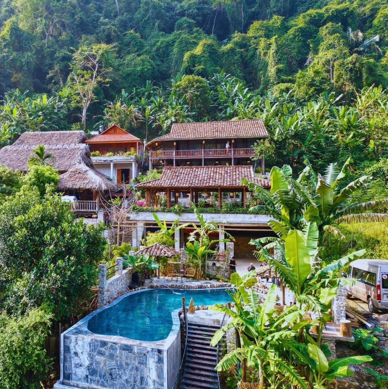 Ba Be Jungle Houses Buitenkant foto